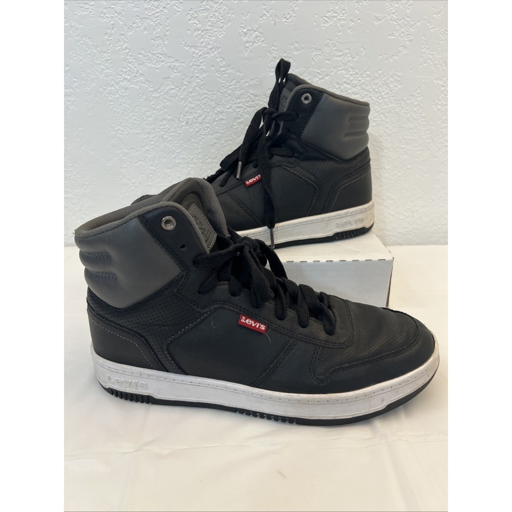 Levi's Drive Hi CBL Black Charcoal High Top Sneakers 50013714‎ Mens 7 Casual